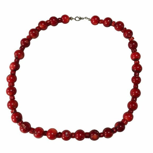 New Red Coral Necklace.